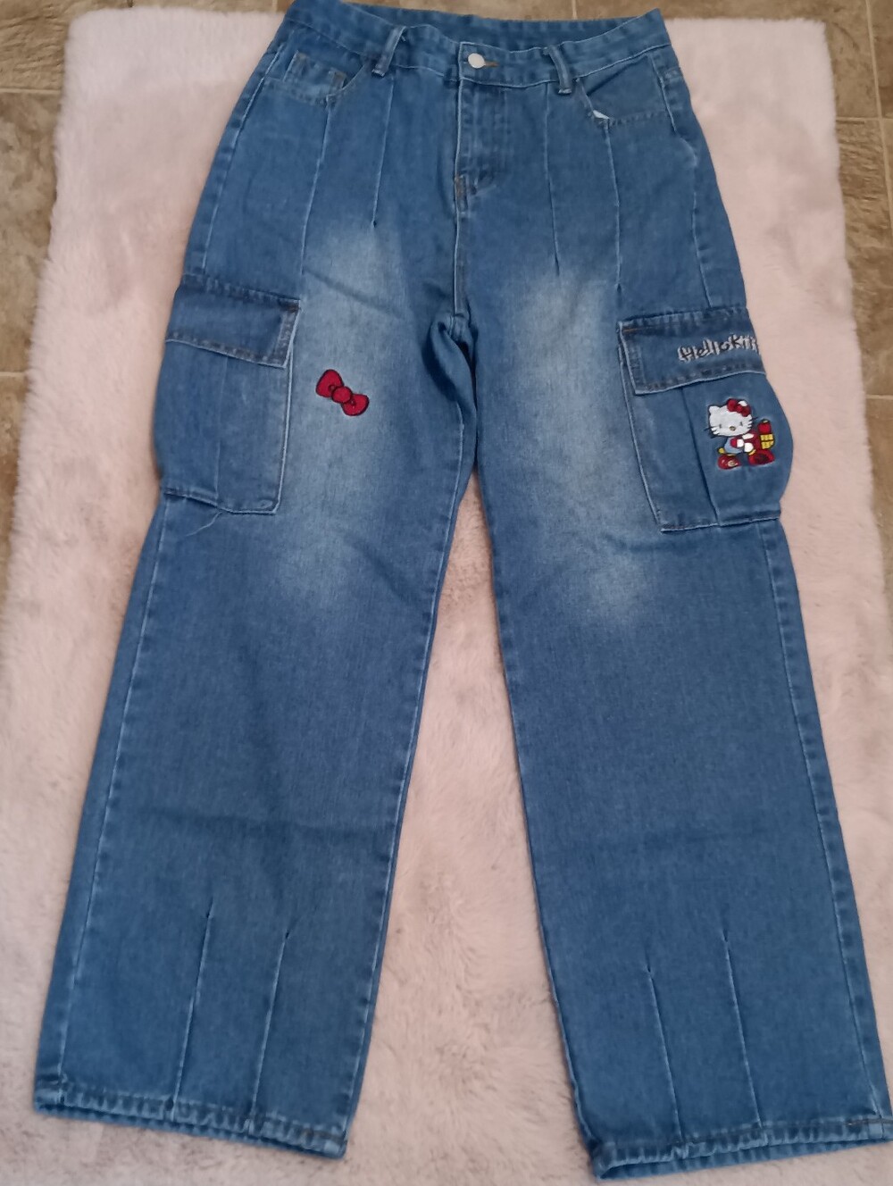 Hello Kitty Straight Leg Denim Jeans